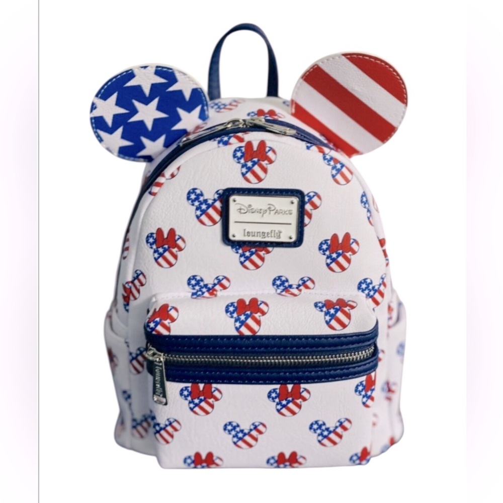 Loungefly Disney Parks 2022 Mickey Stars & Stripes Backpack NWT